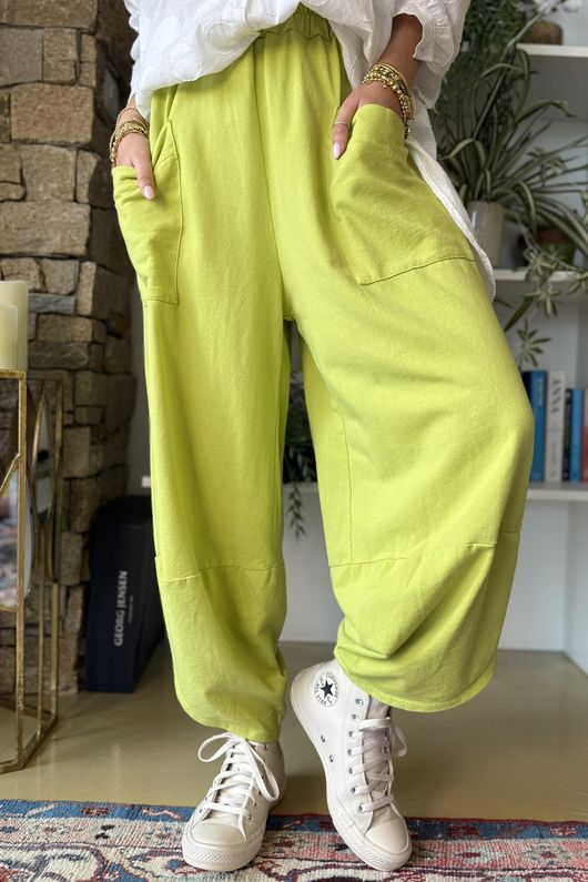 Lagen Shelby Barrel Pant Kiwi